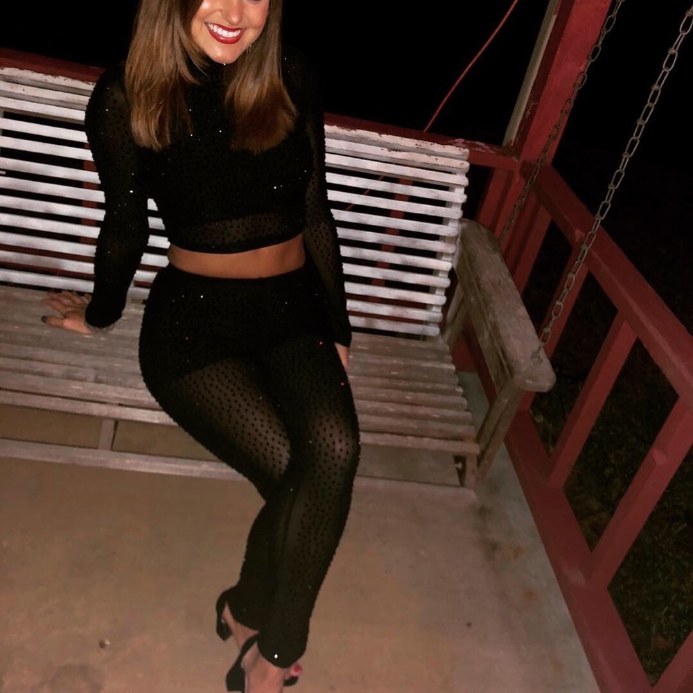 Two piece sparkly outfit! WORN ONCE